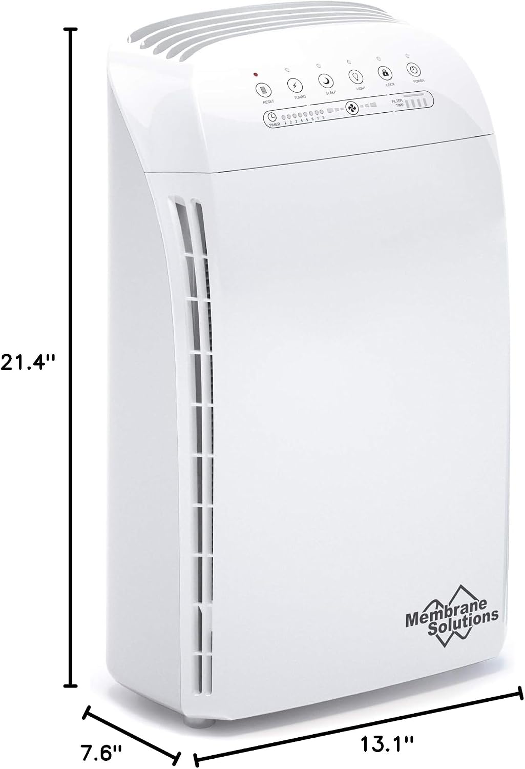 MSA3 Quiet HEPA Air Purifier for Large Room and Bedroom Space Up To 1590 Sq. Ft