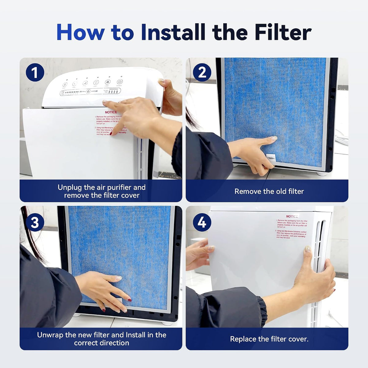 Genuine MSA3/MSA3S Original Air Purifier Filter Replacement