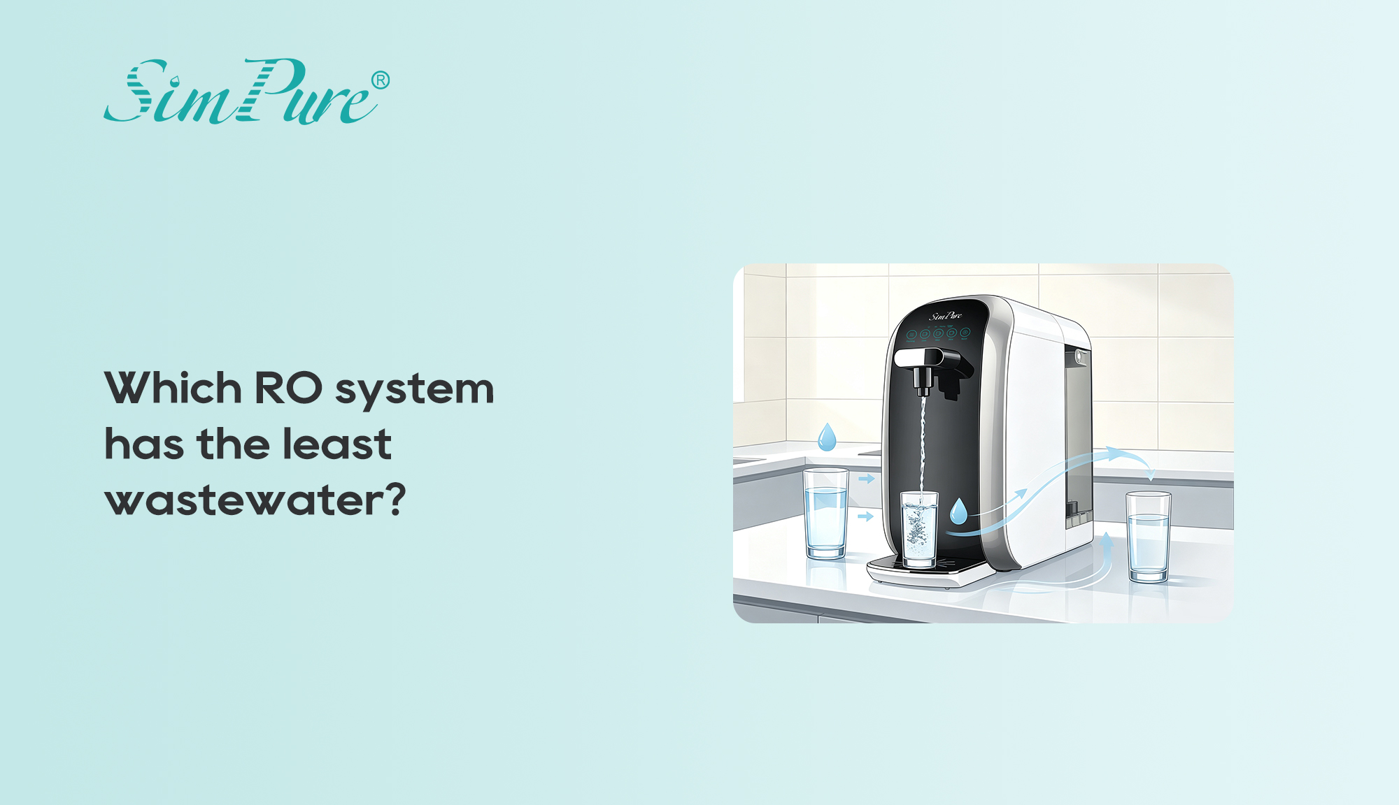 Which RO system has the least wastewater?