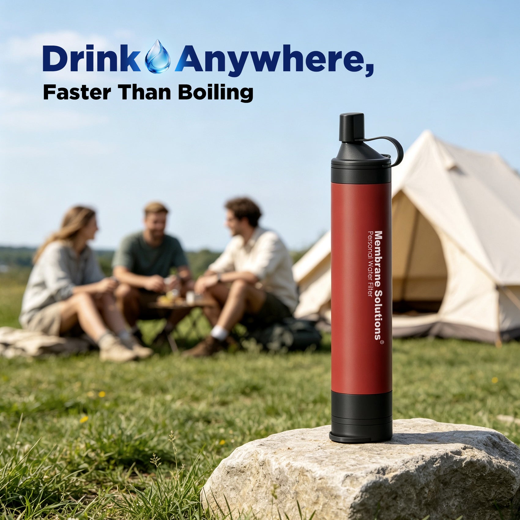 Membrane Solutions Personal Water Filter Straw