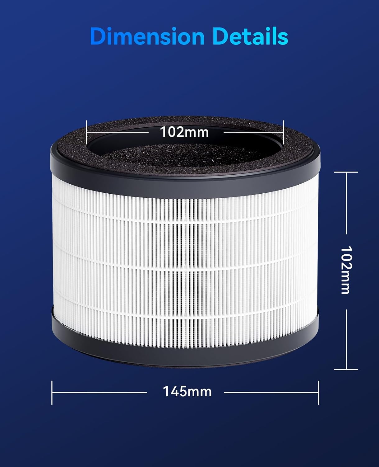 MSB5 Original Air Purifier Filter Replacement 2 Pack