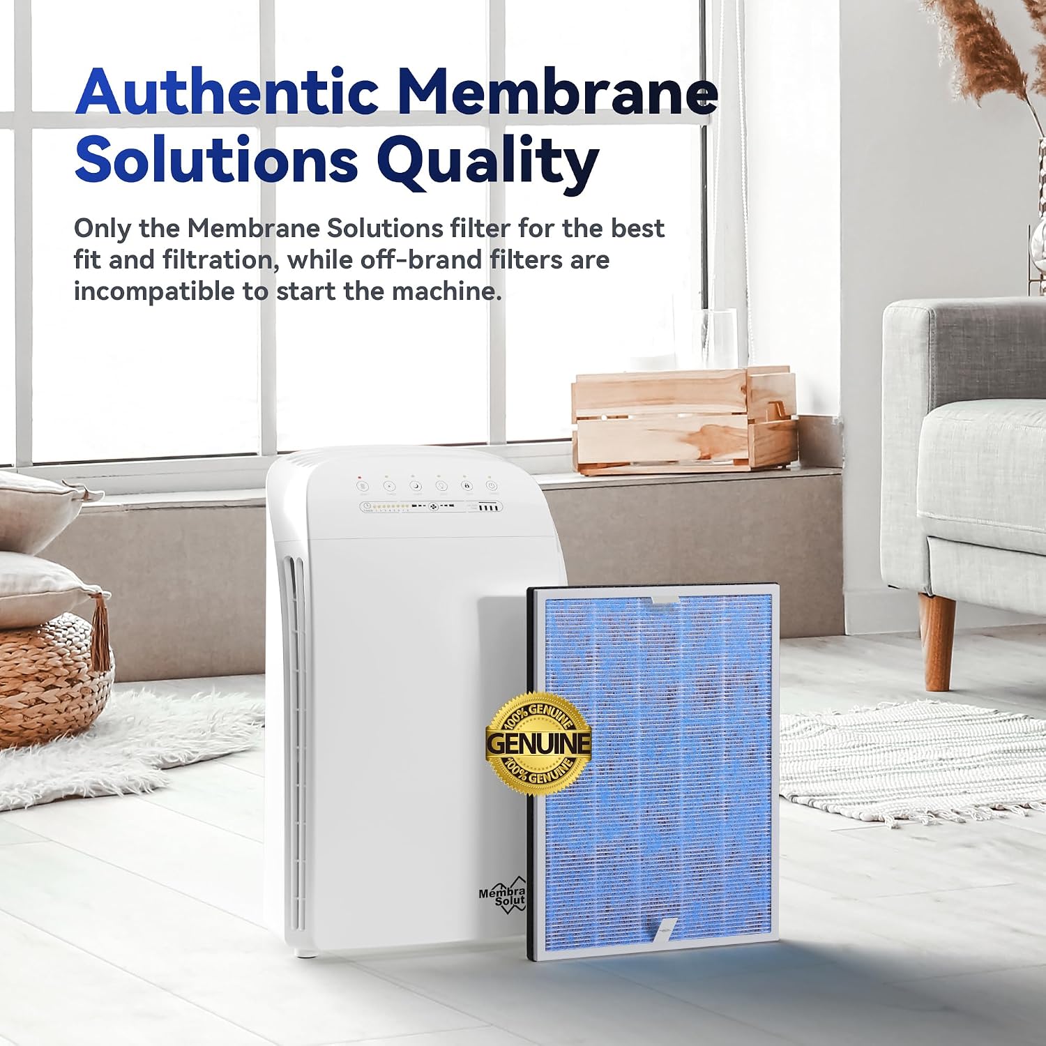MSA3 Quiet HEPA Air Purifier for Large Room and Bedroom Space Up To 1590 Sq. Ft
