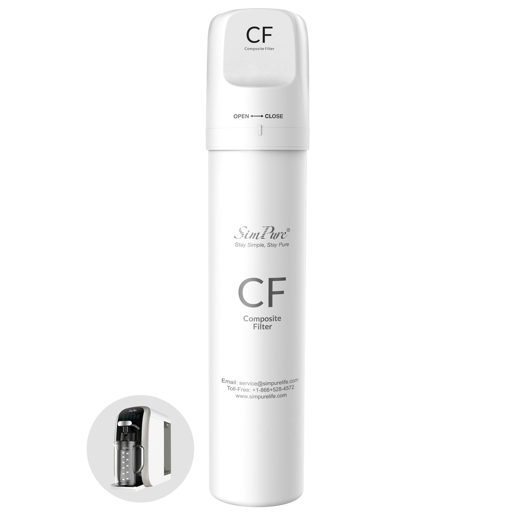 SimPure Y7T Series CF Filter Replacement Cartridge