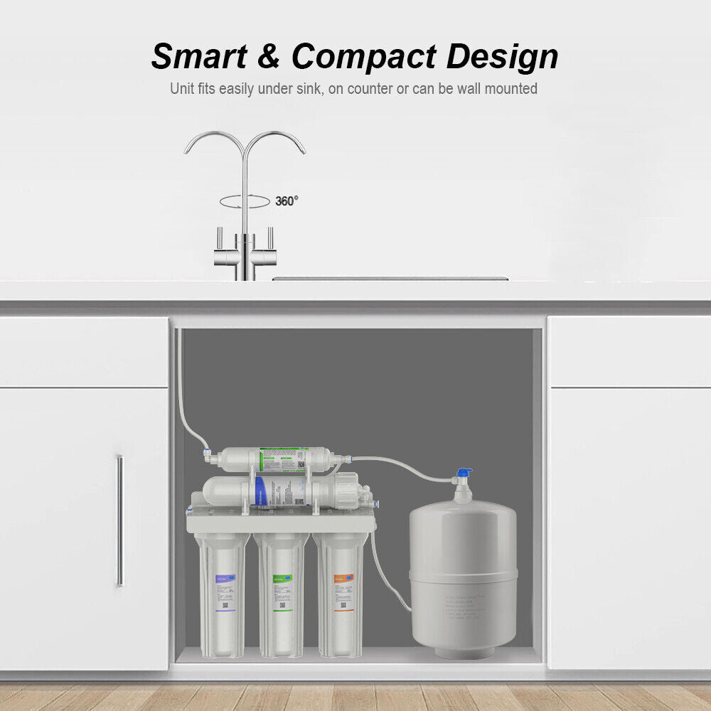 SimPure T1 5-Stage Under Sink RO Water Filter Filtration System No Electricity Required