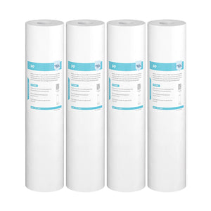 Membrane Solutions 20 Inch 20" x 4.5" Whole House PP Sediment Water Filter Cartridge Replacement 1/5 Micron