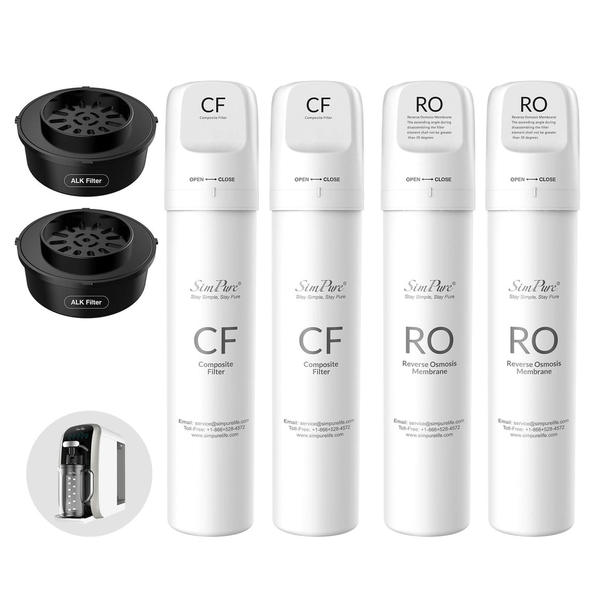 SimPure Y7T-A Official Authentic Filter Replacement Kit