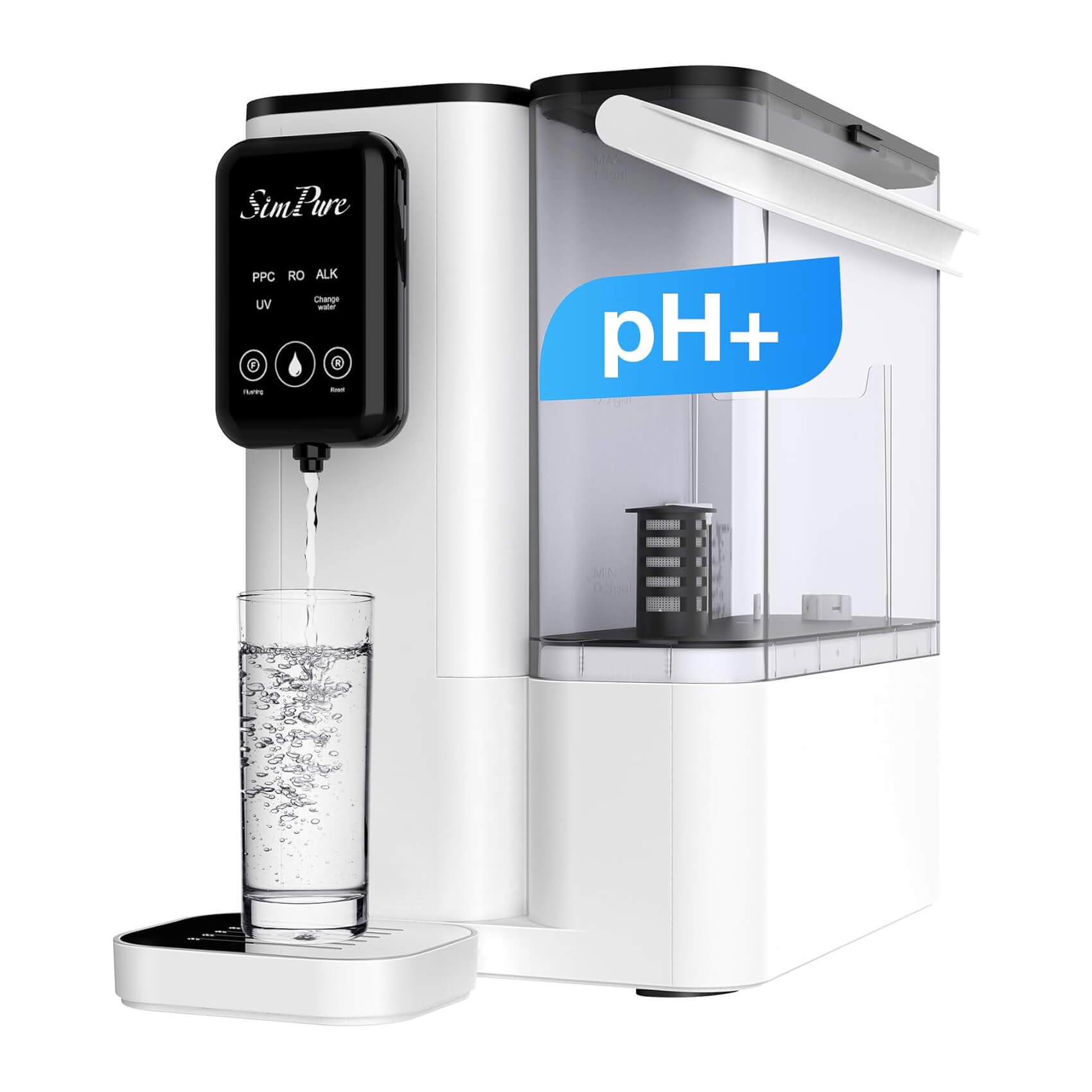 SimPure Y9A 300GPD 6-Stage Alkaline Countertop RO System with Remineralization