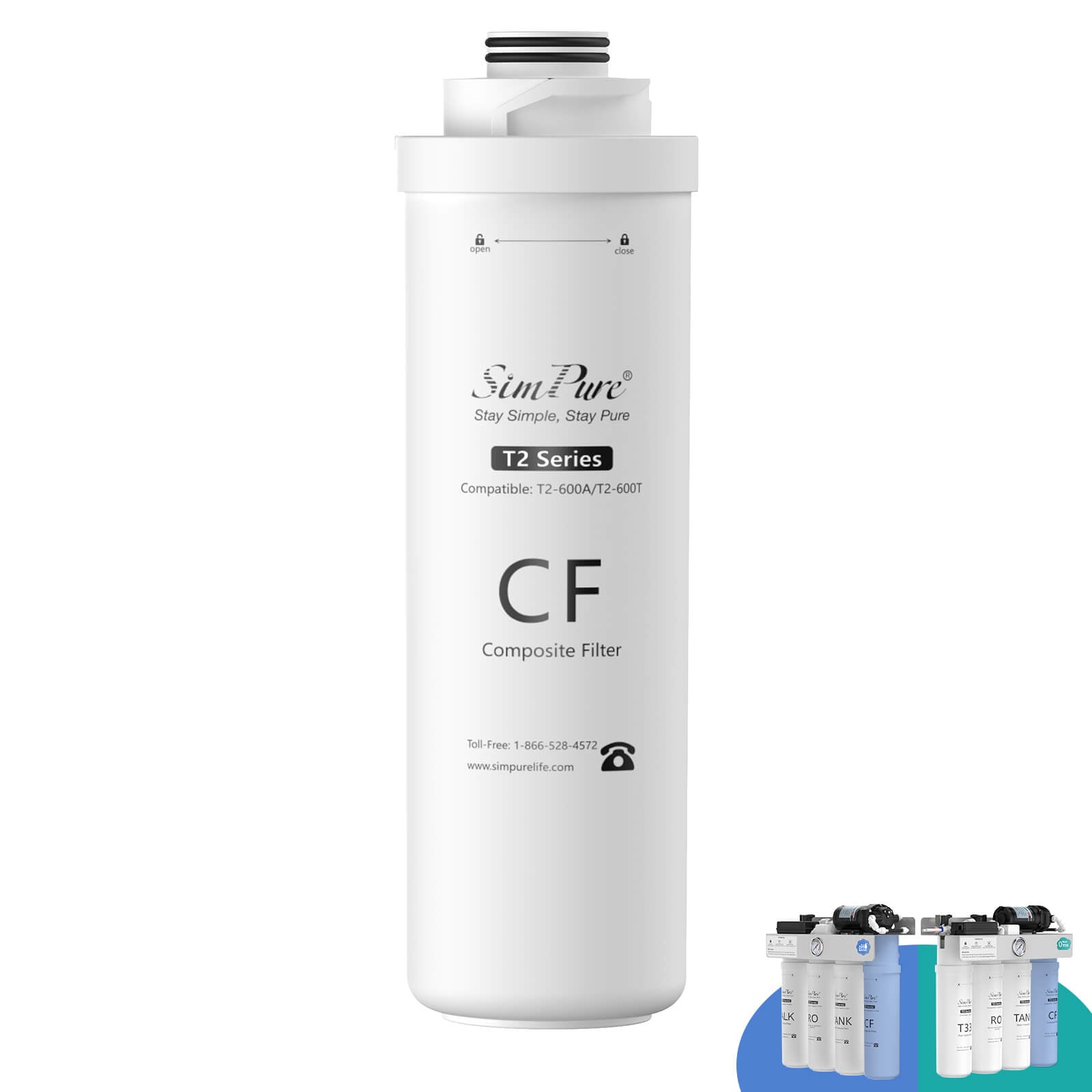 SimPure T2-600A Replacement Filters