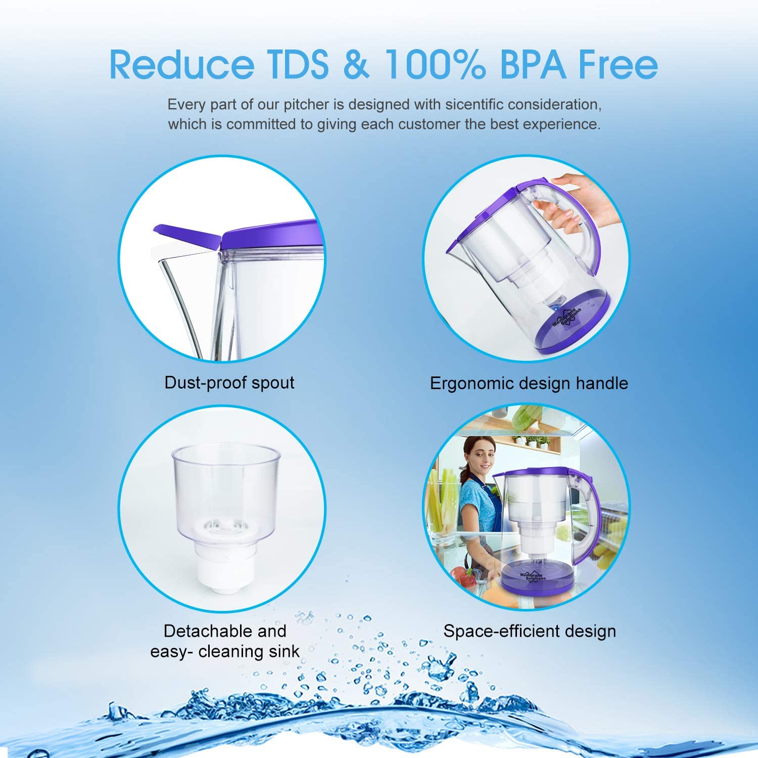 DP05R Water Filtering Pitcher 3.5L(12-Cup)